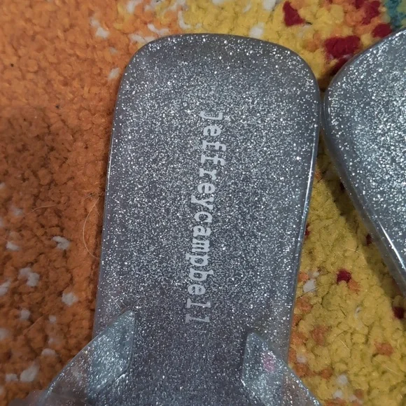Jeffrey Campbell Silver Glitter Sandals - Picture 2 of 3